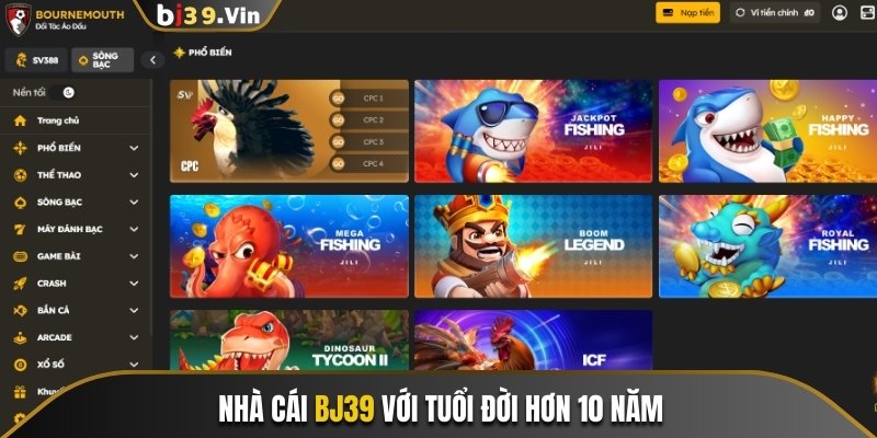 Nhà cái Bj39 với tuổi đời hơn 10 năm